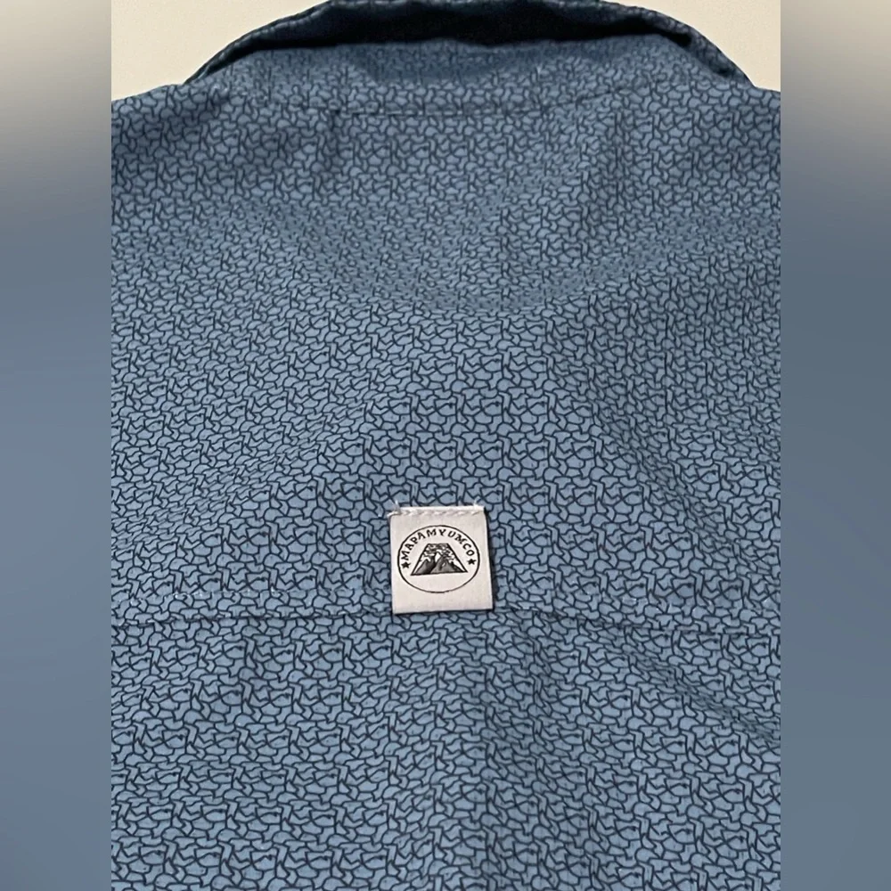 Mapamyumco L/S Button Down‎ Shirt Men’s Size M Hidden Snaps Hiking - Picture 8 of 8